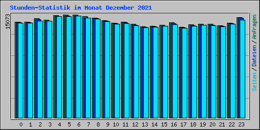 Stunden-Statistik im Monat Dezember 2021