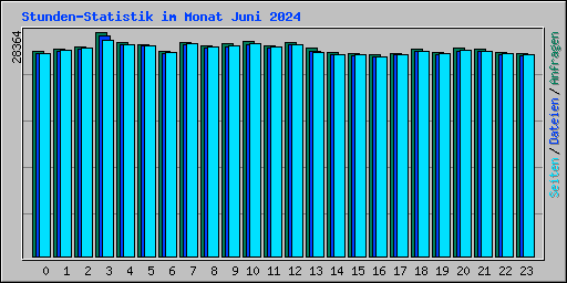 Stunden-Statistik im Monat Juni 2024