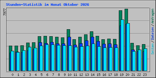 Stunden-Statistik im Monat Oktober 2026