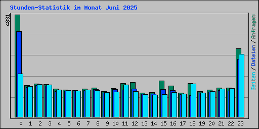 Stunden-Statistik im Monat Juni 2025