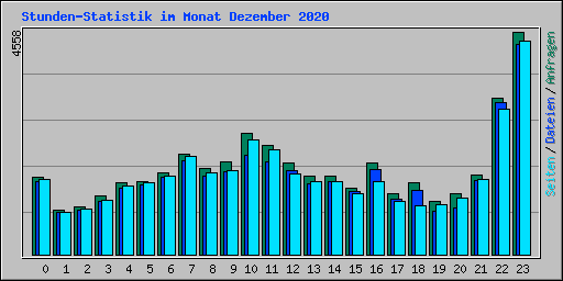 Stunden-Statistik im Monat Dezember 2020